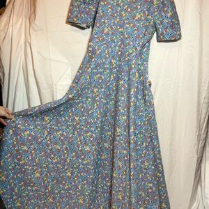 Vintage Blue flowery dress
